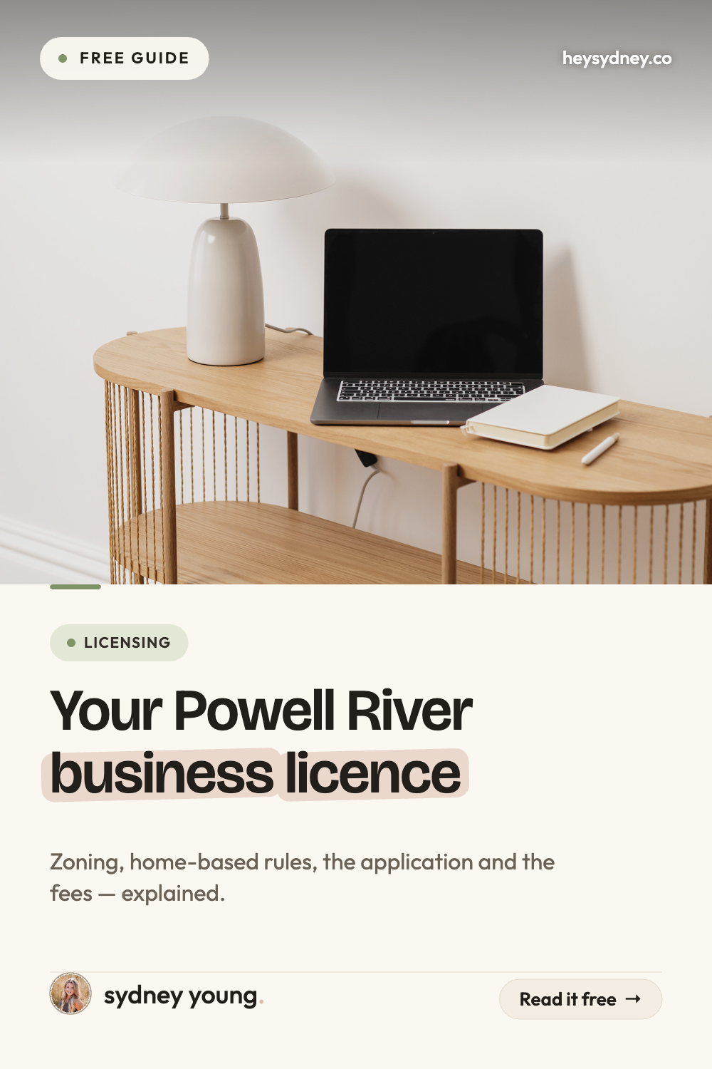 Pinterest pin — Your Powell River business licence